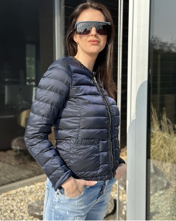 Bunda dámská Massimo Dutti černo-modrá